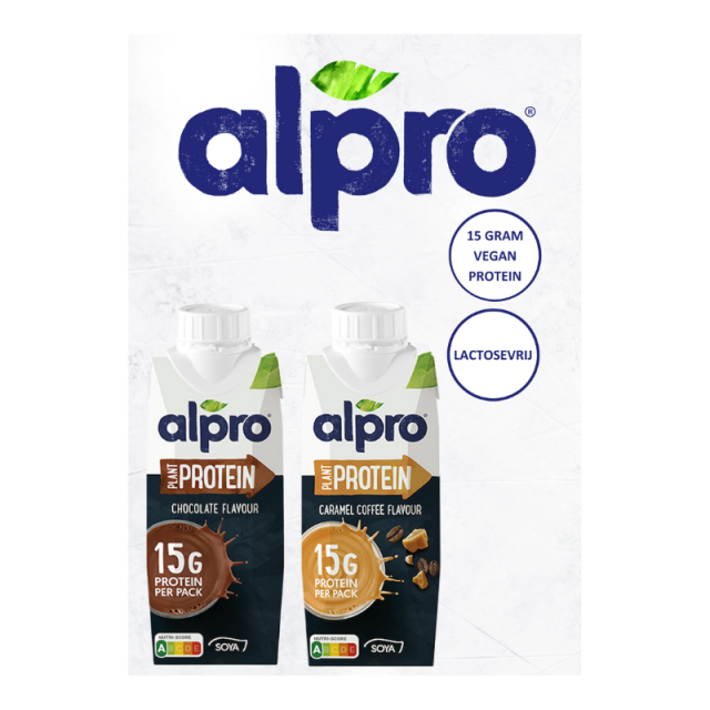 Alpro Plant Protein promotiemateriaal