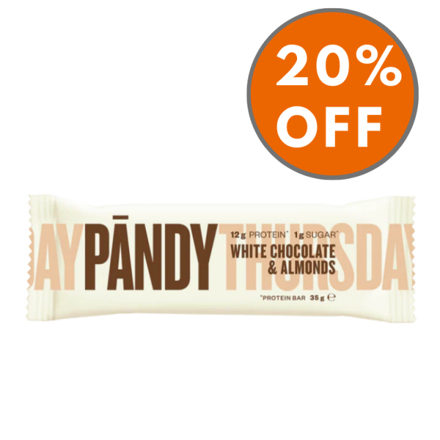 SALE Pandy White Chocolate & Almonds (18x35g)