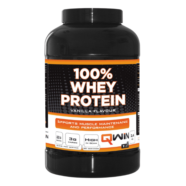 QWIN 100% Whey Protein 2400 gram (85 shakes)