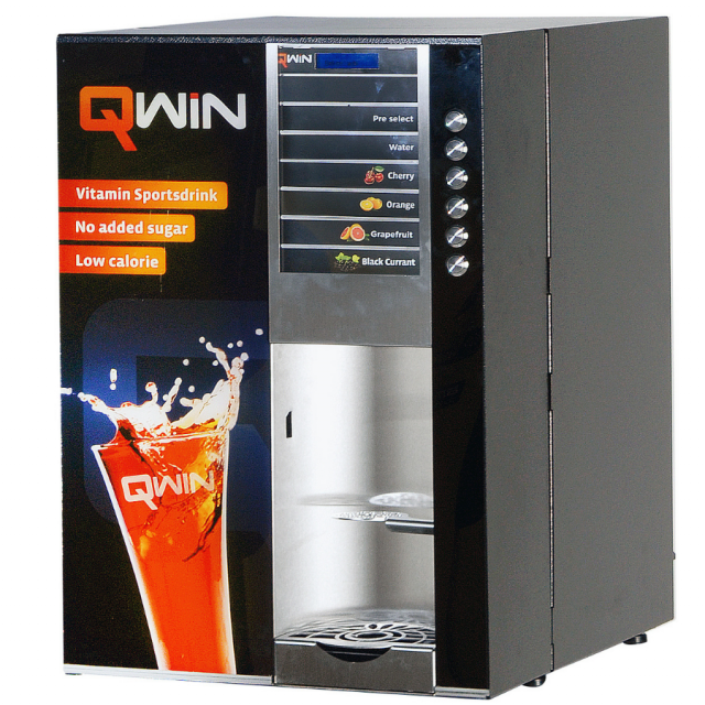 QWIN sportdrank automaat met 4 smaken